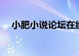 小肥小说论坛在线阅读（小肥小说论坛）