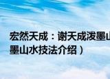 宏然天成：谢天成泼墨山水技法（关于宏然天成：谢天成泼墨山水技法介绍）