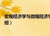 宏观经济学与微观经济学（关于宏观经济学与微观经济学介绍）