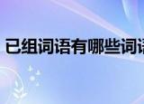 已组词语有哪些词语有哪些词语（已组词语）