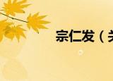 宗仁发（关于宗仁发介绍）