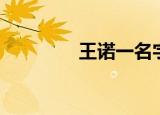 王诺一名字打分（王诺一）