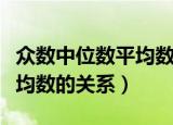 众数中位数平均数之间的关系（众数中位数平均数的关系）