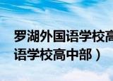 罗湖外国语学校高中部排名第几?（罗湖外国语学校高中部）