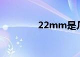 22mm是几公分（22mm）