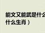 能文又能武是什么生肖?（能文能武的生肖是什么生肖）