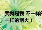 我就是我 不一样的烟火的意思（我就是我 不一样的烟火）