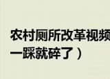 农村厕所改革视频（央视曝农村改造厕所轻轻一踩就碎了）