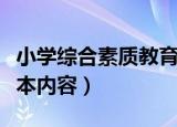 小学综合素质教育观的基本内容（教育观的基本内容）