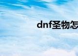 dnf圣物怎么做（dnf圣物）