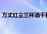 万丈红尘三杯酒千秋大业一壶茶是什么意思?