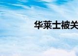 华莱士被关（华莱士被约谈）