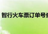 智行火车票订单号查询（火车票订单号查询）
