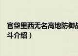 官垈里西无名高地防御战斗（关于官垈里西无名高地防御战斗介绍）