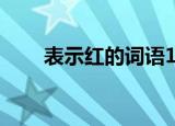 表示红的词语12个（表示红的词语）