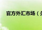 官方外汇市场（关于官方外汇市场介绍）
