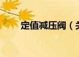 定值减压阀（关于定值减压阀介绍）
