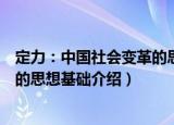定力：中国社会变革的思想基础（关于定力：中国社会变革的思想基础介绍）