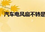 汽车电风扇不转是什么原因（汽车电风扇）