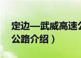 定边—武威高速公路（关于定边—武威高速公路介绍）