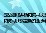 定边县杨井镇阳湾村扶贫互助资金协会（关于定边县杨井镇阳湾村扶贫互助资金协会介绍）