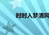 时时入梦清风（清风入梦之怡殇）
