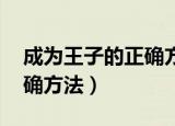 成为王子的正确方法 电视剧（成为王子的正确方法）