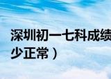 深圳初一七科成绩多少正常（初一七科成绩多少正常）