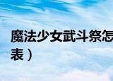 魔法少女武斗祭怎么玩（魔法少女武斗祭出招表）