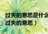 过失的意思是什么文中过失行为指的是什么（过失的意思）