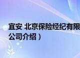 宜安 北京保险经纪有限公司（关于宜安 北京保险经纪有限公司介绍）