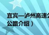 宜宾—泸州高速公路（关于宜宾—泸州高速公路介绍）