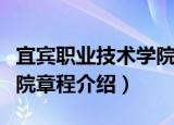 宜宾职业技术学院章程（关于宜宾职业技术学院章程介绍）
