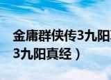 金庸群侠传3九阳真经和易筋经（金庸群侠传3九阳真经）