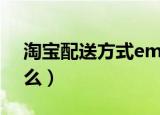 淘宝配送方式ems什么意思（淘宝ems是什么）