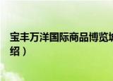 宝丰万洋国际商品博览城（关于宝丰万洋国际商品博览城介绍）