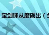 宝剑锋从磨砺出（关于宝剑锋从磨砺出介绍）