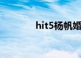 hit5杨帆婚纱照（hit5杨帆）