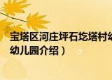 宝塔区河庄坪石圪塔村幼儿园（关于宝塔区河庄坪石圪塔村幼儿园介绍）