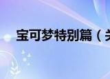 宝可梦特别篇（关于宝可梦特别篇介绍）
