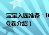 宝宝入园准备：IQ卷（关于宝宝入园准备：IQ卷介绍）