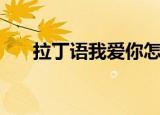 拉丁语我爱你怎么说（拉丁语我爱你）