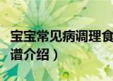 宝宝常见病调理食谱（关于宝宝常见病调理食谱介绍）