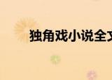 独角戏小说全文阅读（独角戏小说）
