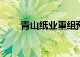 青山纸业重组预期（青山纸业重组）