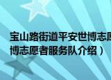 宝山路街道平安世博志愿者服务队（关于宝山路街道平安世博志愿者服务队介绍）