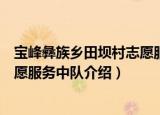 宝峰彝族乡田坝村志愿服务中队（关于宝峰彝族乡田坝村志愿服务中队介绍）