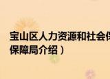 宝山区人力资源和社会保障局（关于宝山区人力资源和社会保障局介绍）