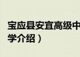 宝应县安宜高级中学（关于宝应县安宜高级中学介绍）