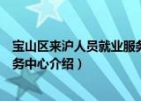 宝山区来沪人员就业服务中心（关于宝山区来沪人员就业服务中心介绍）